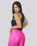 Bombom Leggings Tourmaline Pink Lycra with Front Pockets