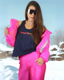 Bombom Leggings Tourmaline Pink Lycra with Front Pockets